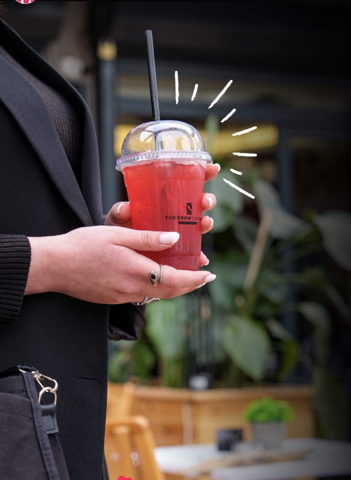 The Crow Coffee · Soğuk içecek sosyal medya içeriği